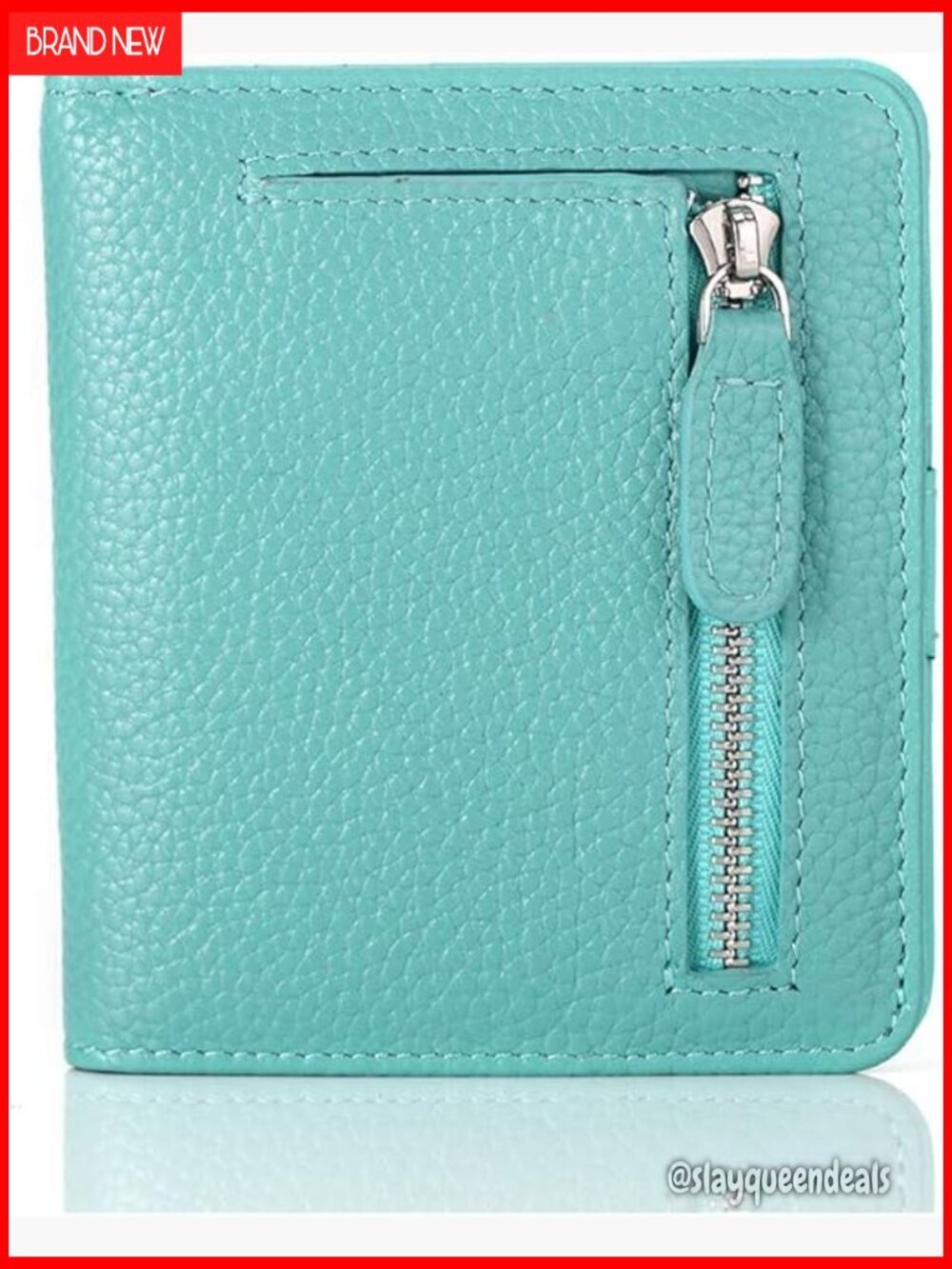 Small Genuine Leather RFID Blocking Bifold Wallet for Women Compact